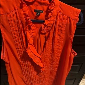 Ann Taylor Vibrant Ruffle Blouse